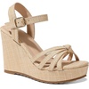 image:imagemikarka Sandals for Women 2026 Comfortable Wedge Platform Sandals Women  Braided Espadrilles for Women Ankle Strap Open Toe Wedges Heels Beach Sandals Summer Shoes394 Wedge HeelNatural Raffia