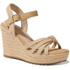 image:imagemikarka Sandals for Women 2026 Comfortable Wedge Platform Sandals Women  Braided Espadrilles for Women Ankle Strap Open Toe Wedges Heels Beach Sandals Summer Shoes394 Wedge HeelLight Brown