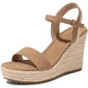 image:imagemikarka Womens Espadrille Wedge Sandals Ankle Strap Platform Open Toe Wedges  Stylish High Heel Dressy Summer Wedges for Women Inspired by EspadrillesBrown Nubuck4 Summer Wedges