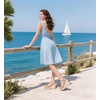 image:imagemikarka Espadrille Wedge Sandals for Women Braided Knot Ankle Strap Open Toe Platform Sandals378 Summer WedgesBrown Nubuck