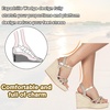 image:imagemikarka Espadrille Wedge Sandals for Women Braided Knot Ankle Strap Open Toe Platform Sandals378 Summer WedgesGold