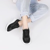 image:imagemikarka Platform Sneakers for Women Non Slip Walking Shoes Braided Upper Chunky Arch Comfort Casual Running ShoesBlack