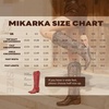 image:imagemikarka Red Cowboy Boots for Women Red Cowgirl Boots Western Knee High Cowboy Boots Women Botas Vaqueras Para Mujer Rodeo Outfits Size 8