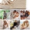 image:imagemikarka Sandals for Women 2026 Comfortable Wedge Platform Sandals Women  Braided Espadrilles for Women Ankle Strap Open Toe Wedges Heels Beach Sandals Summer ShoesBeige