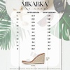 image:imagemikarka Slip On Wedge Sandals for Women Open Toe Espadrilles Platform Slides Dressy High Heel Beach Summer Sandal Comfortable Wedges Shoe MulesClear