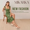 image:imagemikarka Slip On Wedge Sandals for Women Open Toe Espadrilles Platform Slides Dressy High Heel Beach Summer Sandal Comfortable Wedges Shoe MulesNatural Straw