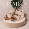 image:imagemikarka Slip On Wedge Sandals for Women Open Toe Espadrilles Platform Slides Dressy High Heel Beach Summer Sandal Comfortable Wedges Shoe MulesNatural Straw