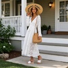 image:imagemikarka Slip On Wedge Sandals for Women Open Toe Resort Platform Sandals Comfortable Beach Sandals Slide Espadrilles Wedges Dressy Summer Sandals MulesWhite Canvas