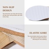 image:imagemikarka Slip On Wedge Sandals for Women Open Toe Resort Platform Sandals Comfortable Beach Sandals Slide Espadrilles Wedges Dressy Summer Sandals MulesBrown Raffia