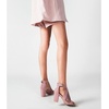 image:imagemikarka Womens Cutout Gladiator Chunky Heeled Sandals Open Toe Ankle StrapZipper Summer Sandals2pink