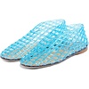 image:imagemikarka Jelly Mesh Ballet Flats for Women Clear Sandals for Women 2024 Jellies Shoes Hollow Slip On Beach Ballerina Slides Jelly SandalsBlue