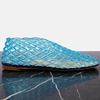 image:imagemikarka Jelly Mesh Ballet Flats for Women Clear Sandals for Women 2024 Jellies Shoes Hollow Slip On Beach Ballerina Slides Jelly SandalsBlue