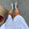 image:imagemikarka Jelly Mesh Ballet Flats for Women Clear Sandals for Women 2024 Jellies Shoes Hollow Slip On Beach Ballerina Slides Jelly SandalsBlue