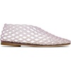 image:imagemikarka Jelly Mesh Ballet Flats for Women Clear Sandals for Women 2024 Jellies Shoes Hollow Slip On Beach Ballerina Slides Jelly SandalsPink