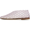image:imagemikarka Jelly Mesh Ballet Flats for Women Clear Sandals for Women 2024 Jellies Shoes Hollow Slip On Beach Ballerina Slides Jelly SandalsPink