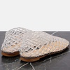 image:imagemikarka Jelly Mesh Ballet Flats for Women Clear Sandals for Women 2024 Jellies Shoes Hollow Slip On Beach Ballerina Slides Jelly SandalsWhite