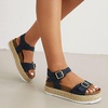 image:imagemikarka Womens Open Toe Cork Espadrilles Platform Sandals Ankle Strap Casual Flatform Wedge Sandals2blue