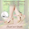 image:imagemikarka Wedges Heels Sandals for Women Open Toe Espadrille Platform Sandal  Casual Beach Summer Shoes Comfortable Cushioned Midsole Adjustable Ankle Strap Daily Wear for Dressy Vacation amp TravelGold Metallic4 Summer Wedges