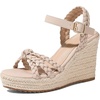 image:imagemikarka Womens Wedge Sandals Comfortable Dressy Platform Espadrille Wedges  Open Toe Summer Heels Shoes Arch Support for AllDay Wear Adjustable Ankle Strap Braided Knot Casual Daily Vacation378 Summer WedgesNude Nubuck