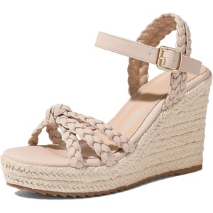 image:imagemikarka Womens Wedge Sandals Comfortable Dressy Platform Espadrille Wedges  Open Toe Summer Heels Shoes Arch Support for AllDay Wear Adjustable Ankle Strap Braided Knot Casual Daily Vacation378 Summer WedgesNude Nubuck