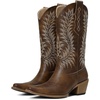 image:imagemikarka Cowboy Boots for Women Snip Toe Mid Calf Western Cowgirl BootsBrown
