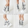 image:imagemikarka Goth Boots  Holographic Combat Platform Boots for Women Knee HighDustwhite