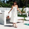 image:imagemikarka Wedges Heels for Women  Open Toe Espadrilles Platform SandalsWhite